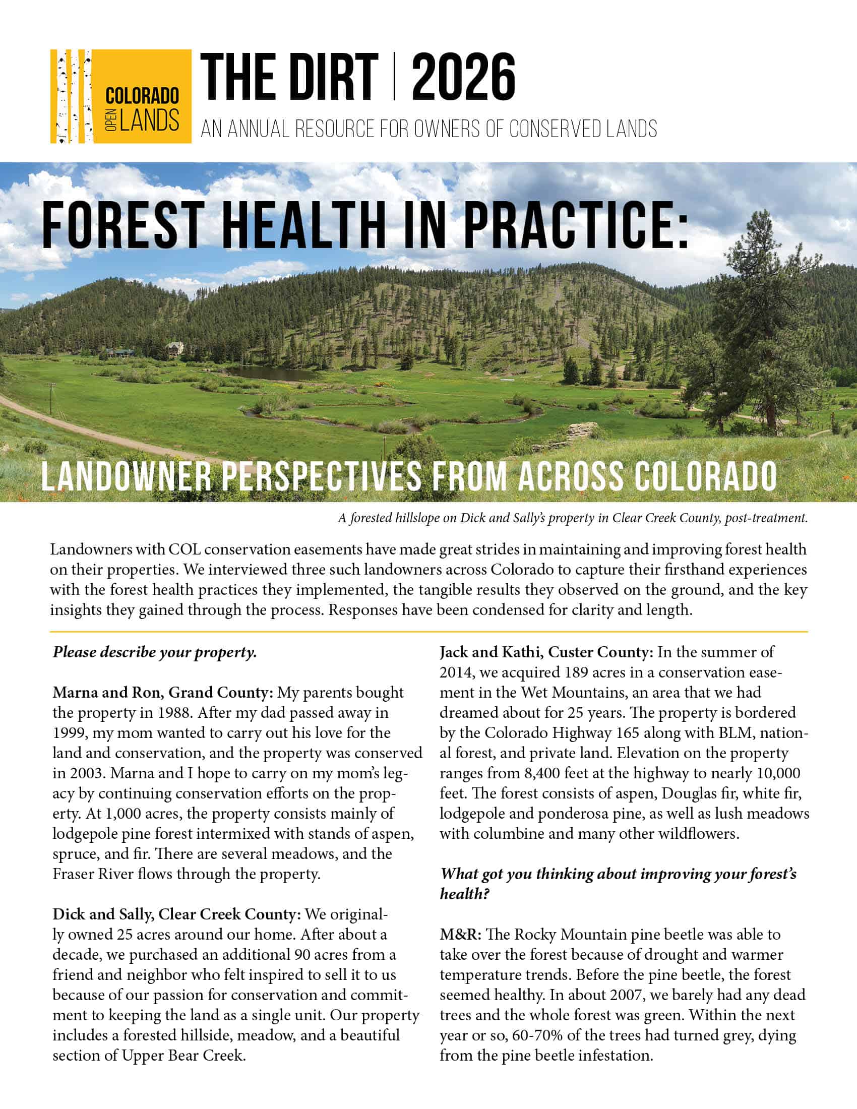 cover Cover of the 2025 Landowner Newsletter